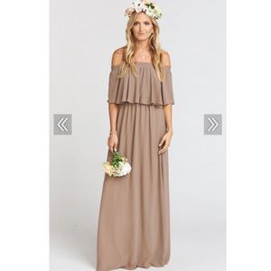 Show Me Your MuMu HACIENDA MAXI DRESS DUNE CHIFFON